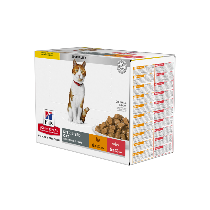 Hill's Science Plan Adult Sterlised Pollo y salmón 85g