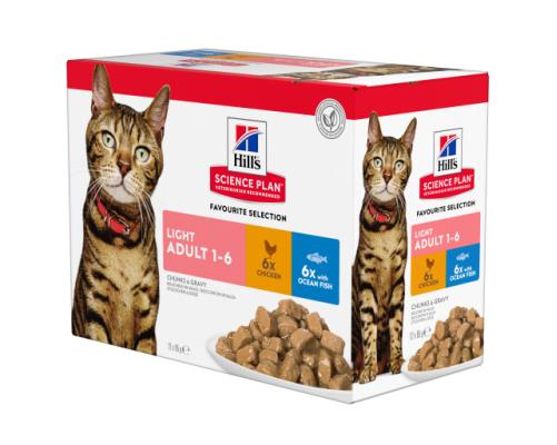 Hill's Science Plan Feline Adult Light Pollo y Pescado Azul 85g