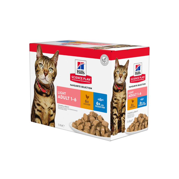 Hill's Science Plan Feline Adult Light Pollo y Pescado Azul 85g