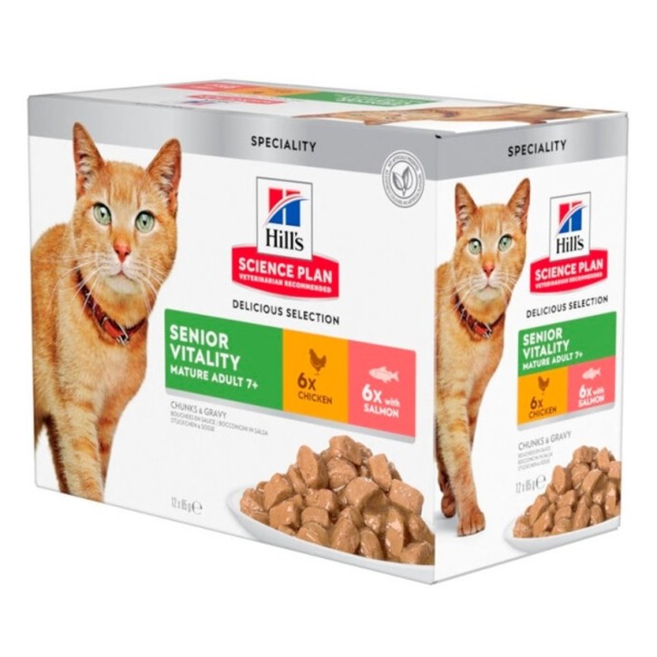 Hill's Science Plan Feline Senior Vitality Pollo y salmón 85g