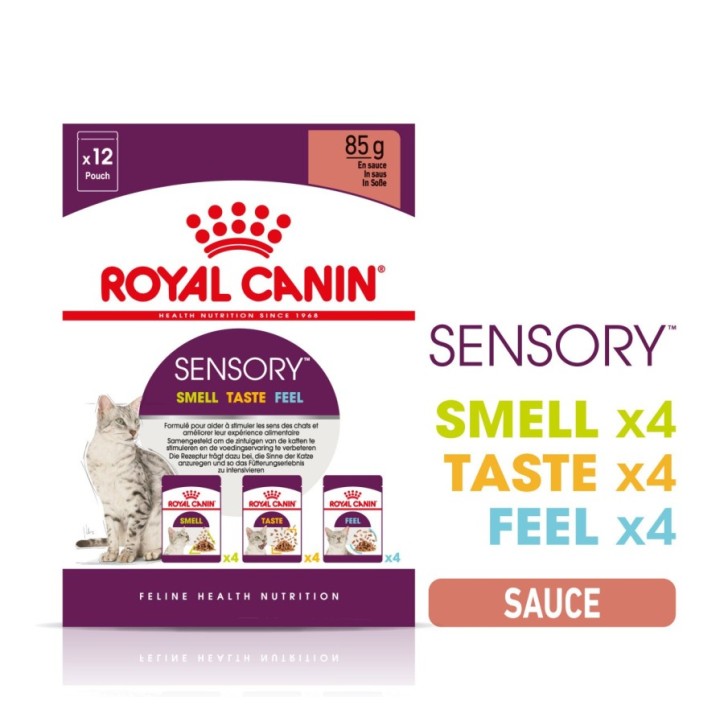 Royal Canin B.G. F.H.N. Gato Sensory Multipack (Smell + Taste + Feel) 3 x 4 x 85 gr