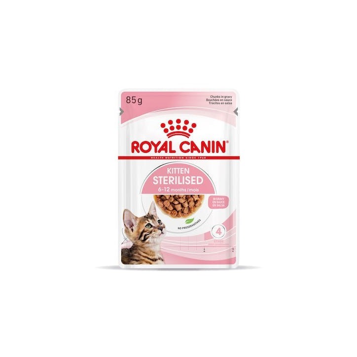 Royal Canin B.G. Gato Kitten Sterilised (salsa) 12 x 85 gr