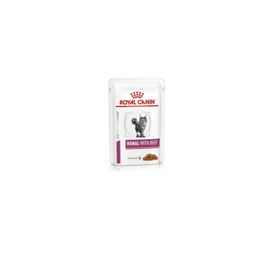 Royal Canin V.H.V. Gato Renal with beef 12 x 85 gr