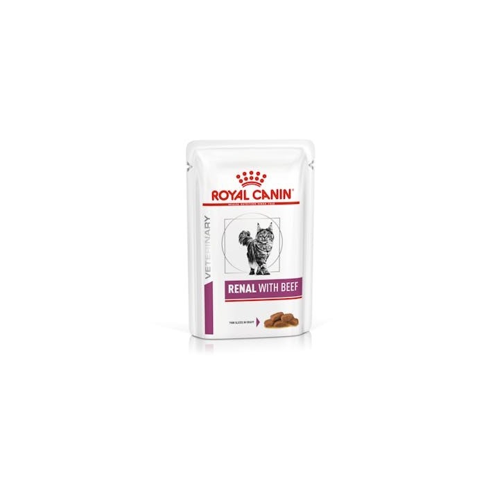 Royal Canin V.H.V. Gato Renal with beef 12 x 85 gr