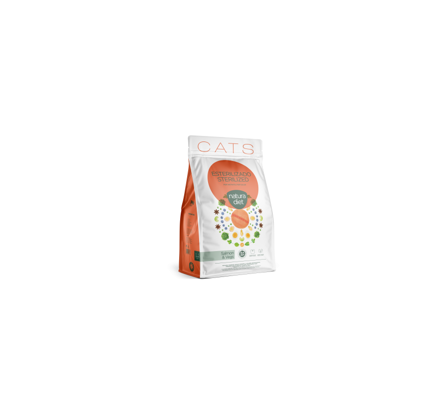 Natura Diet Cat Sterilized Salmon 3 Kg