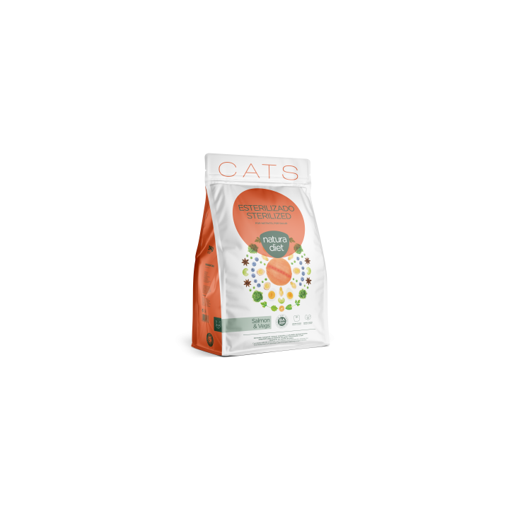 Natura Diet Cat Sterilized Salmon 3 Kg