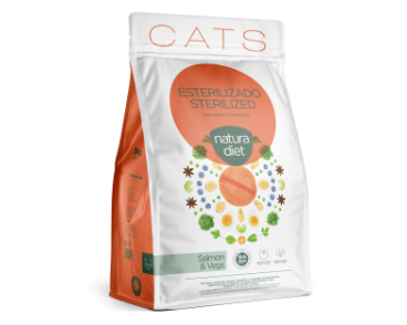 Natura Diet Cat Sterilized Salmon 400 Gr