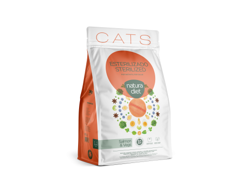 Natura Diet Cat Sterilized Salmon 400 Gr